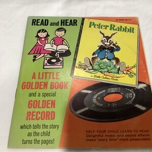 No. 82 Read and Hear Peter Rabbit, golden book & Record. 1958